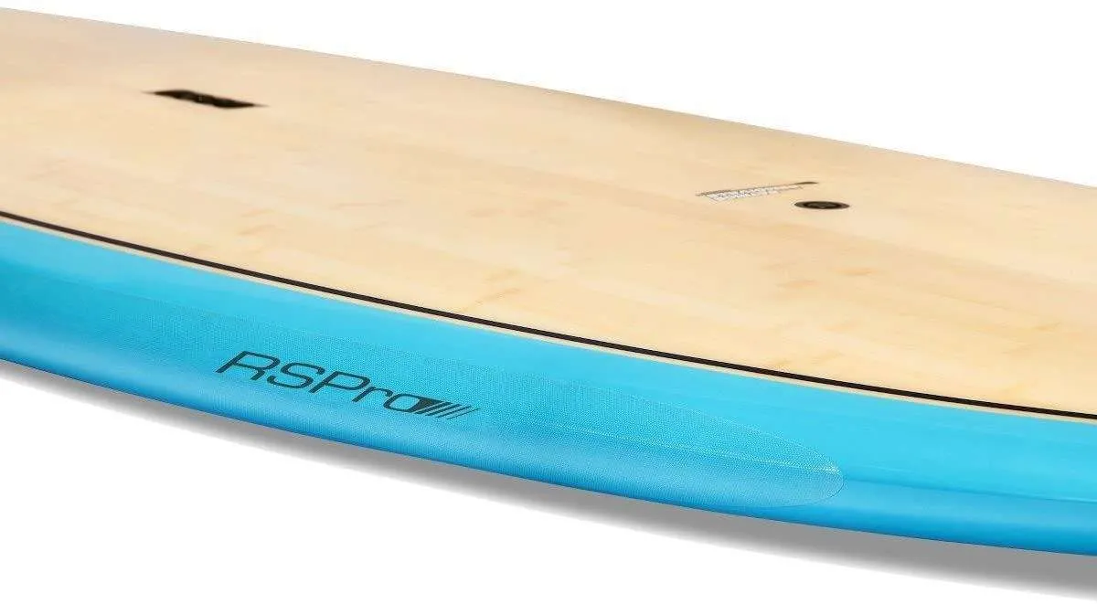 RSPro clear SUP rail saver tape on a paddle board rail