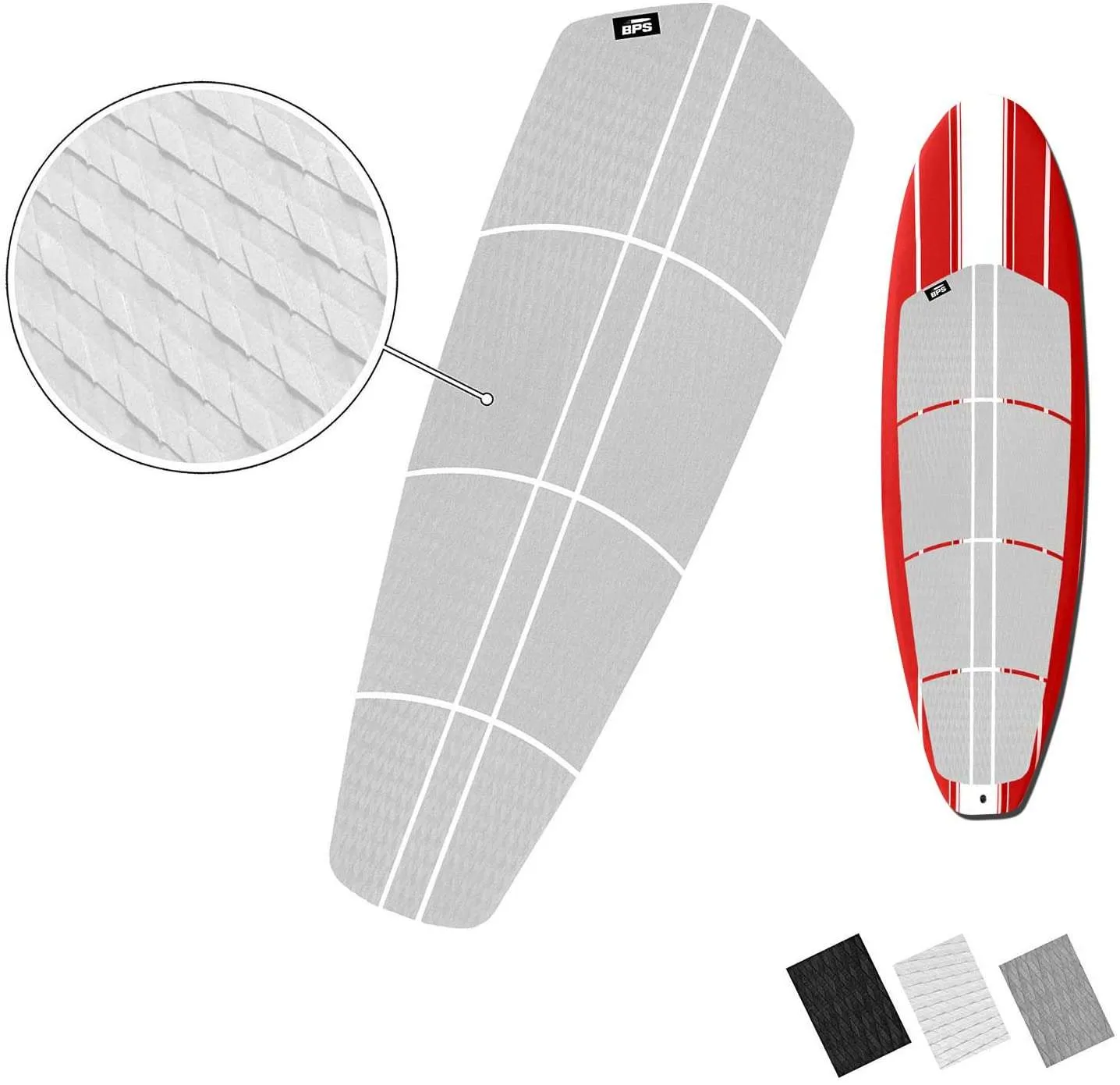 EVA deck pad on a windsurf board