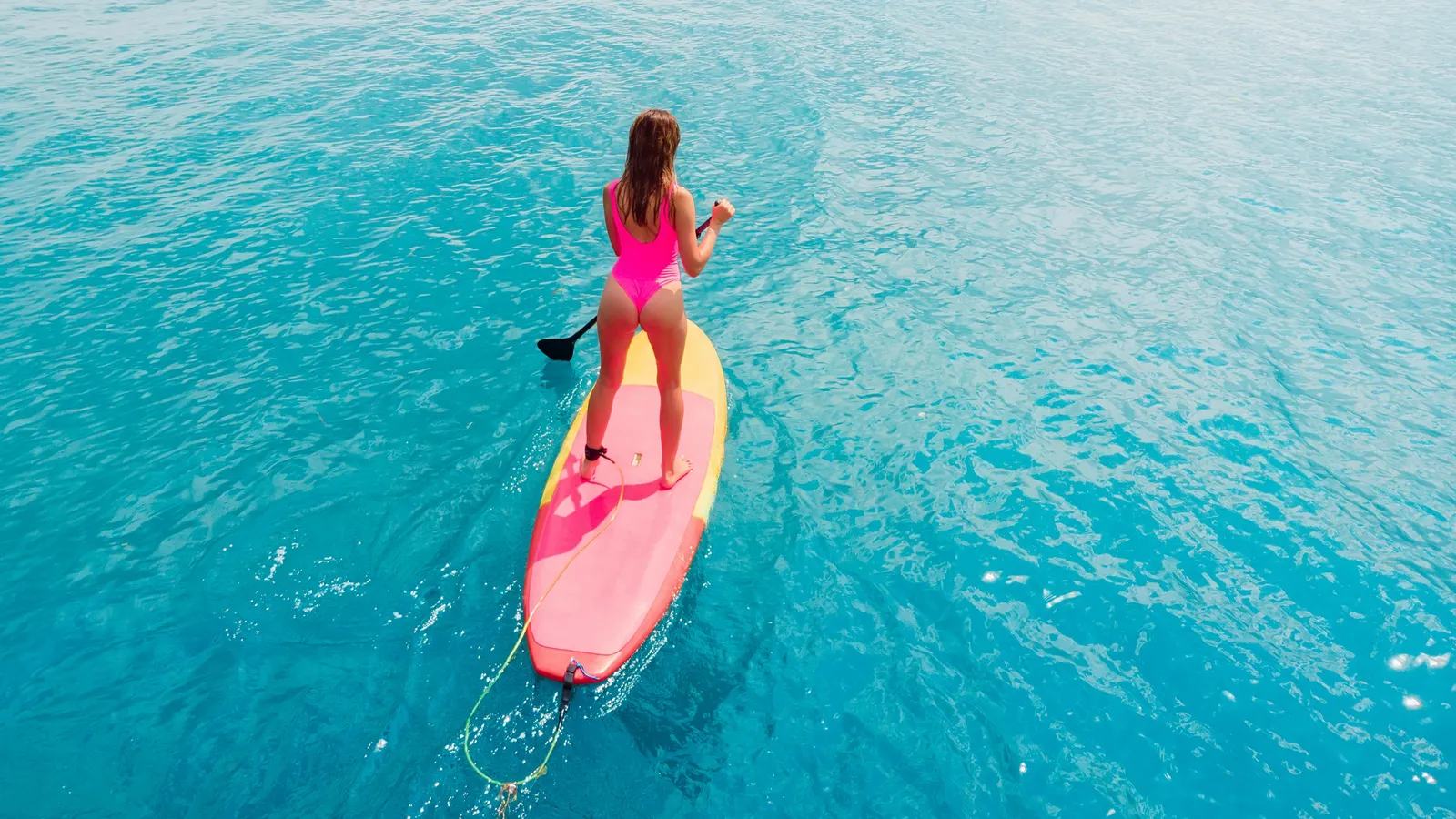 Warm water paddle boarding