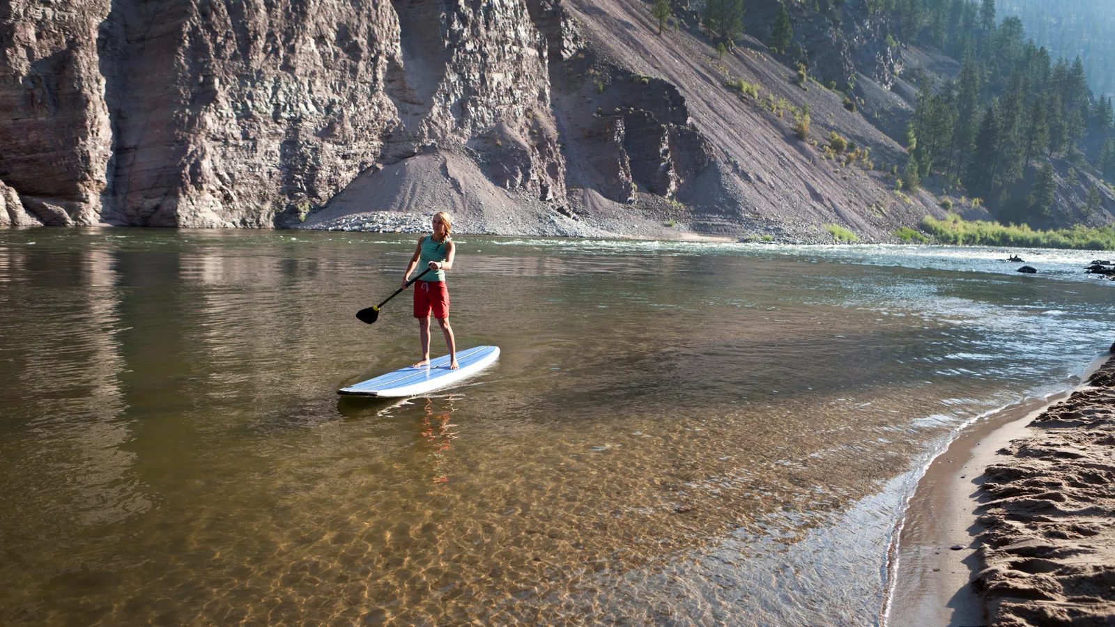 Water currents and paddle boarding